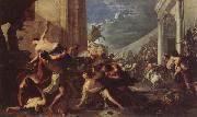 Johann Heinrich Schonfeldt The Rape of the Sahine Women Spain oil painting reproduction